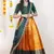 Orange Embroidered Taffeta lehenga choli