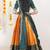 Orange Embroidered Taffeta lehenga choli