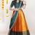 Orange Embroidered Taffeta lehenga choli