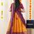 Orange Embroidered Taffeta lehenga choli