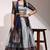 Grey Embroidered Art Silk lehenga choli