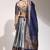 Grey Embroidered Art Silk lehenga choli