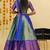 Blue Embroidered Art Silk lehenga choli