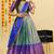 Blue Embroidered Art Silk lehenga choli