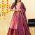 Pink Embroidered Art Silk lehenga choli