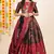 Black Embroidered Art Silk lehenga choli