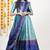 Blue Embroidered Art Silk lehenga choli