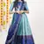 Blue Embroidered Art Silk lehenga choli