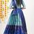 Blue Embroidered Art Silk lehenga choli