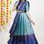 Blue Embroidered Art Silk lehenga choli