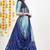 Blue Embroidered Art Silk lehenga choli