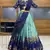Blue Embroidered Taffeta lehenga choli