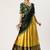 Yellow Embroidered Taffeta lehenga choli