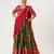 Green Embroidered Taffeta lehenga choli
