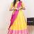 Yellow Embroidered Taffeta lehenga choli