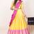 Yellow Embroidered Taffeta lehenga choli