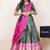 Green Embroidered Taffeta lehenga choli