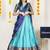 Blue Embroidered Art Silk lehenga choli