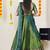 Green Embroidered Art Silk lehenga choli