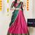 Pink Embroidered Art Silk lehenga choli