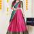 Pink Embroidered Art Silk lehenga choli