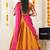 Orange Embroidered Art Silk lehenga choli