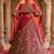  pink embroidered silk bridal lehenga set choli with dupatta with double dupatta