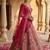  pink embroidered silk bridal lehenga set choli with dupatta with double dupatta