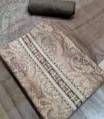 mustard assam silk digital printed dress material