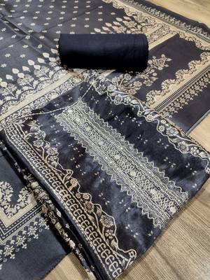black assam silk digital printed dress material 1