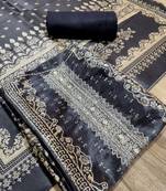 black assam silk digital printed dress material