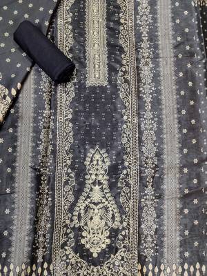 black assam silk digital printed dress material 3