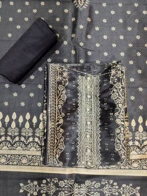 black assam silk digital printed dress material 4