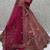  pink embroidered silk bridal lehenga set choli with dupatta with double dupatta