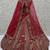  red embroidered silk bridal lehenga set choli with dupatta with double dupatta