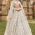 White Embellished Net Lehenga Set