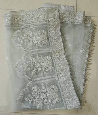 Light Pista Zari Work Lehenga Choli 5
