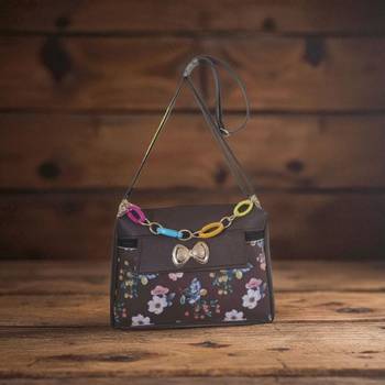 Stylish Women Sling Bag Floral Printed Fabric Crossbody Handbag for Girls 1