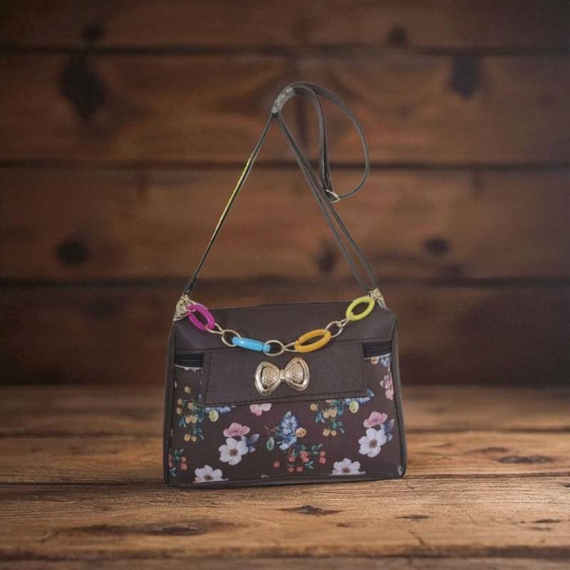 Stylish Women Sling Bag Floral Printed Fabric Crossbody Handbag for Girls