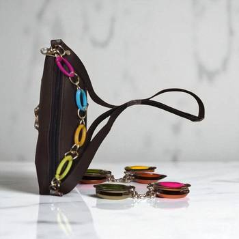 Stylish Women Sling Bag Floral Printed Fabric Crossbody Handbag for Girls 3