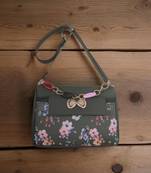 Women Stylish Floral Printed Fabric Sling Bag Crossbody Side Bag for Girls