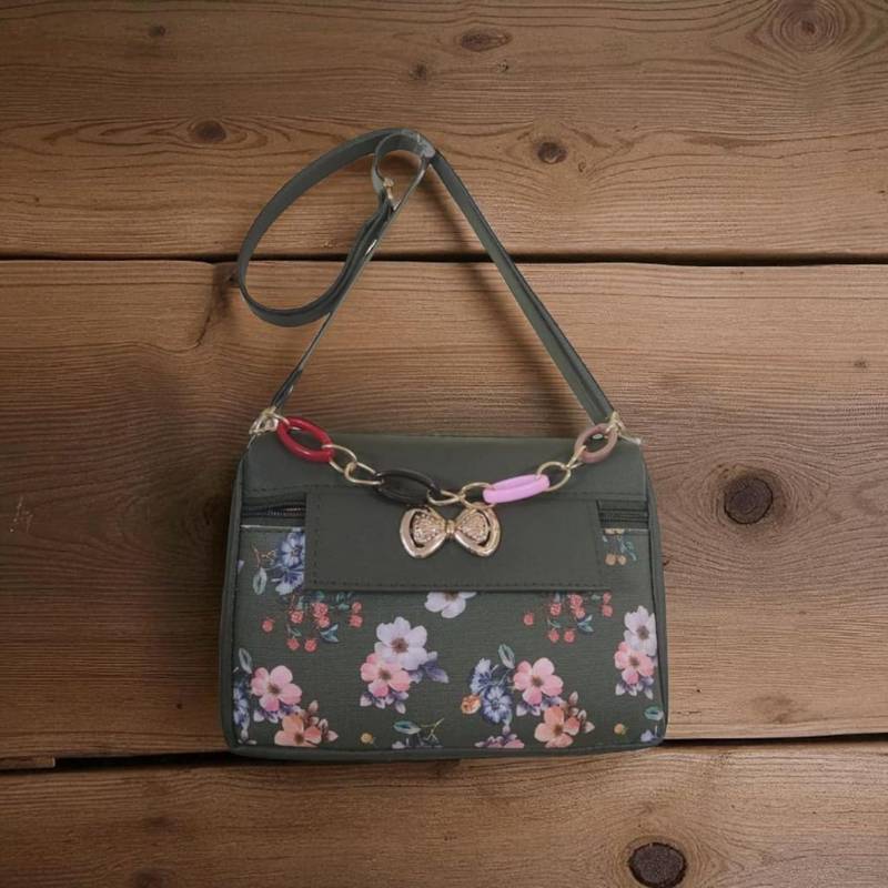 Women Stylish Floral Printed Fabric Sling Bag Crossbody Side Bag for Girls