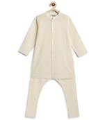 White cotton kurta pyjama