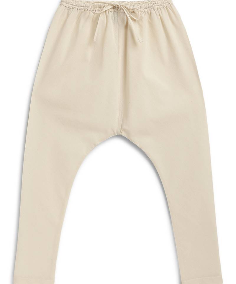 White cotton kurta pyjama