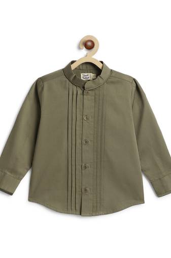 Green cotton shirt