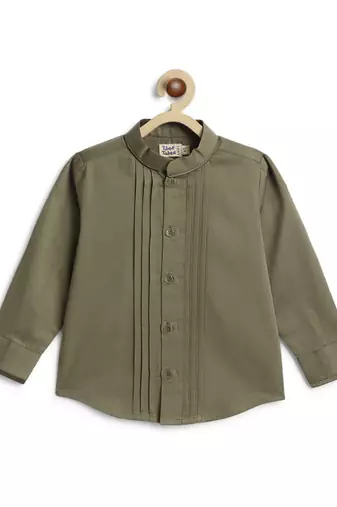 Green cotton shirt
