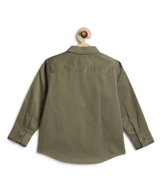 Green cotton shirt 3