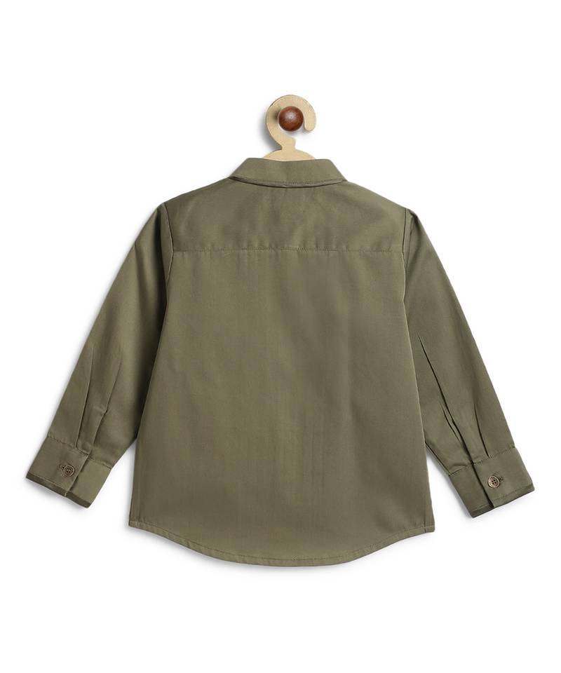Green cotton shirt
