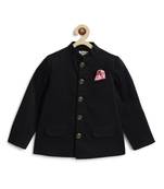 Black cotton bandhgala