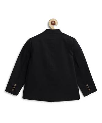 Black cotton bandhgala 3